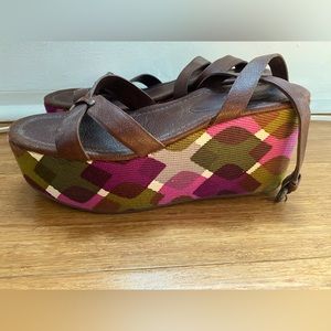Miu miu platform sandals, size 39 lightly worn